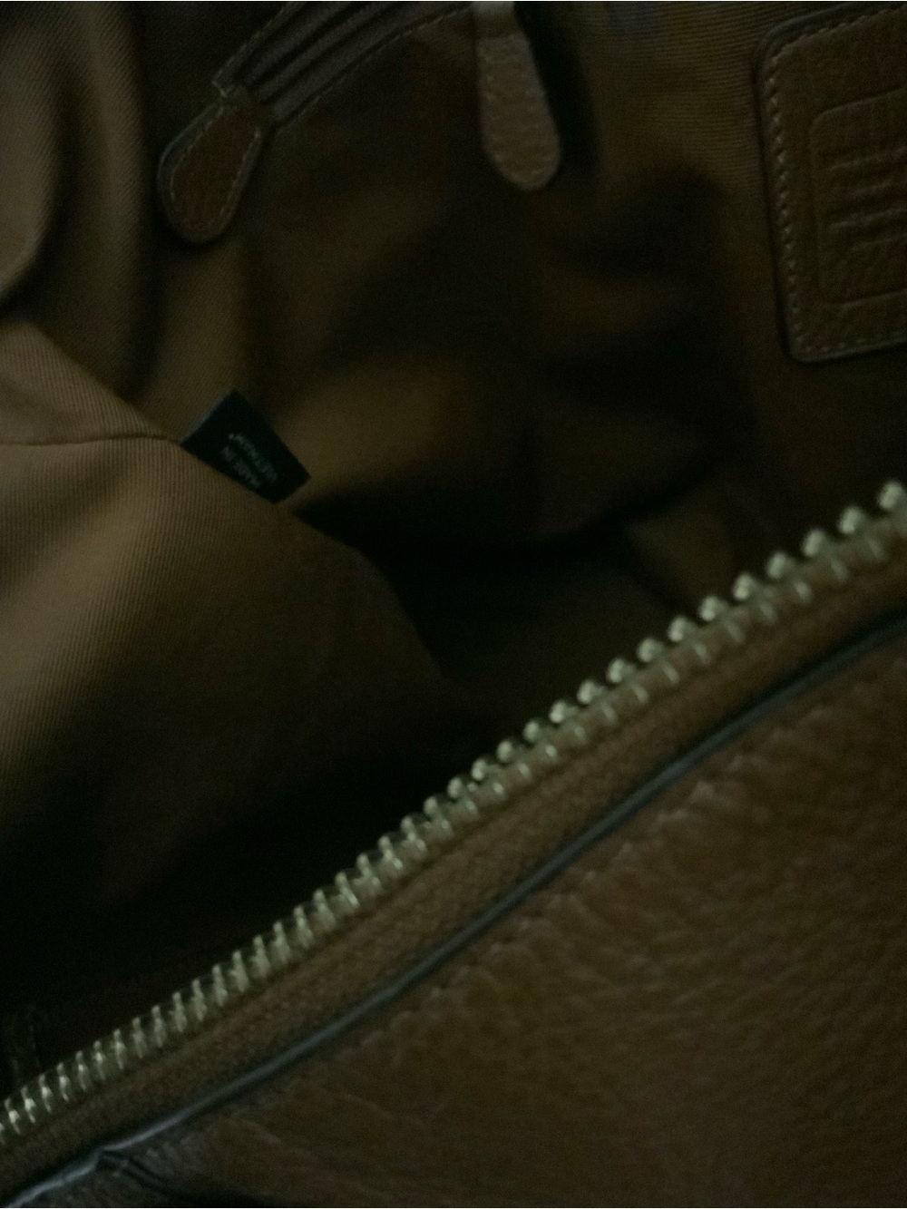 Coach Brown Leather Tote Bag - Picture 7 of 11